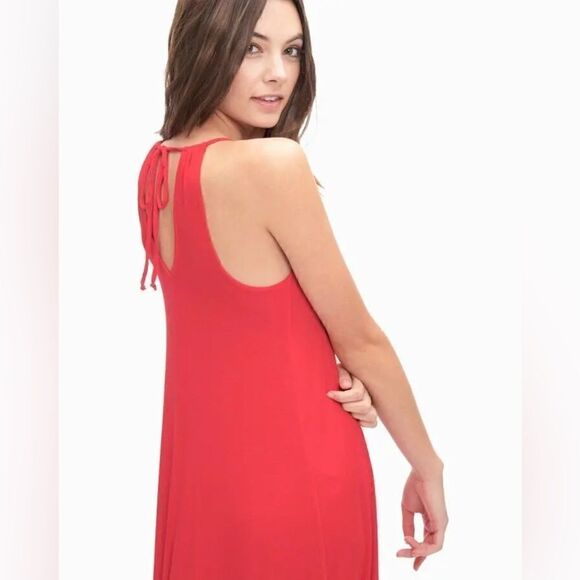 Splendid Women's Rayon Jersey Hilo Dress | Red | size L - Picture 2 of 10